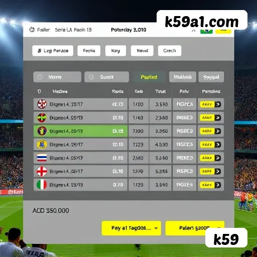 Apostas futebol ao vivo k59 - odds competitivas